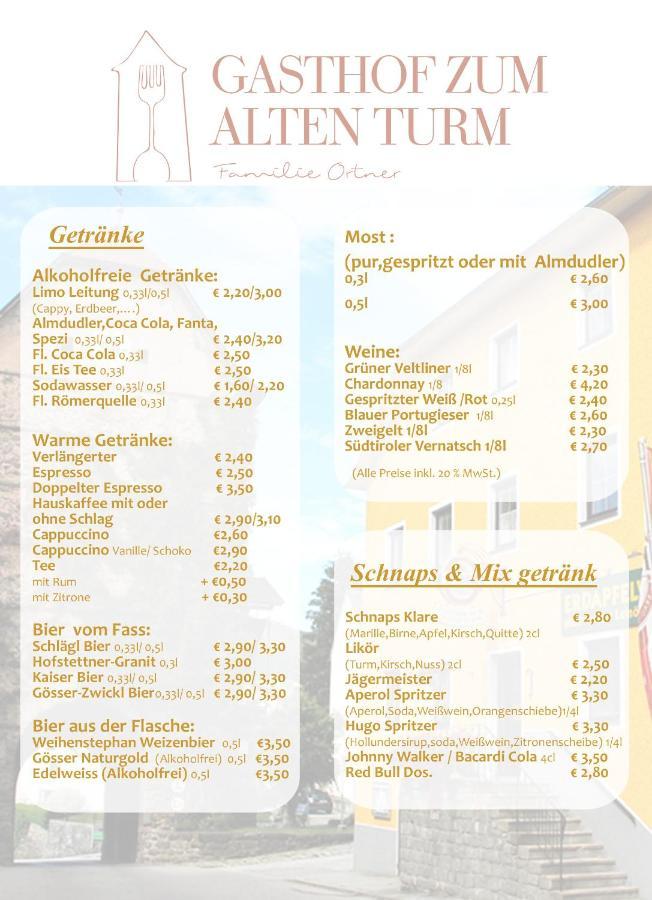 Gasthof 'Zum Alten Turm' Haslach an der Muhl Bagian luar foto